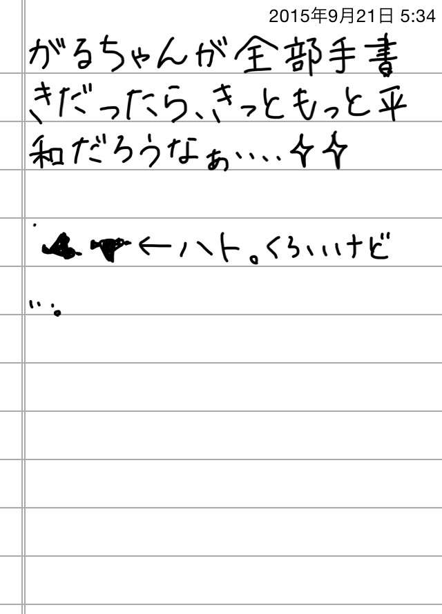 できるだけ文字入力をせずに手書きの文章と絵で話すトピ