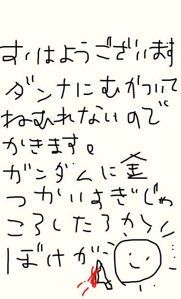 できるだけ文字入力をせずに手書きの文章と絵で話すトピ