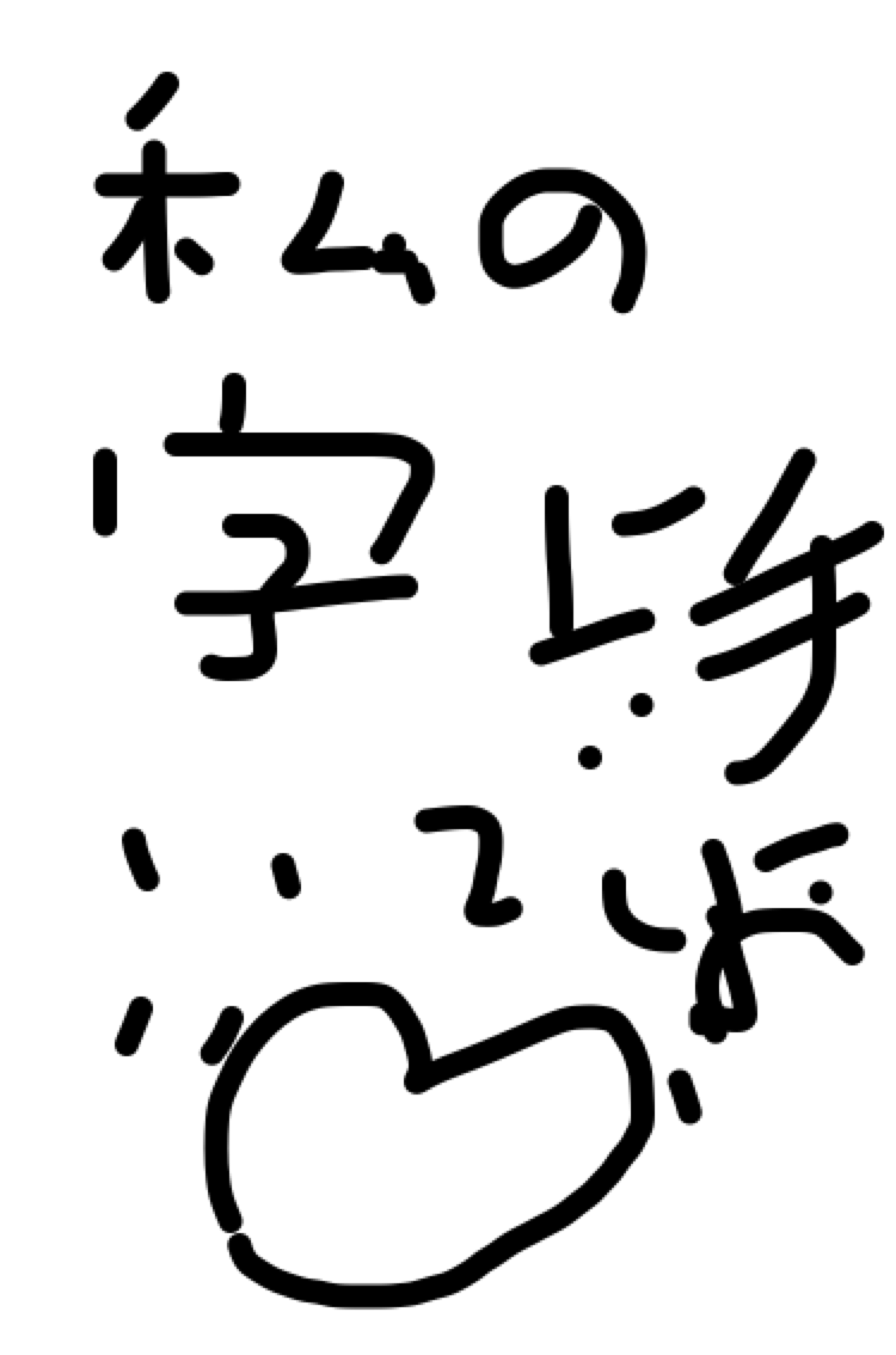 できるだけ文字入力をせずに手書きの文章と絵で話すトピ