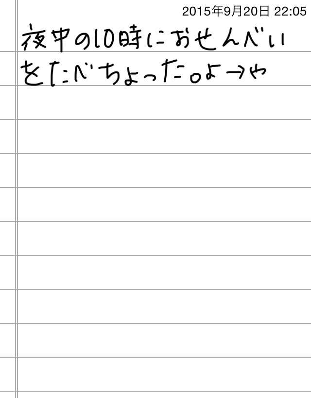 できるだけ文字入力をせずに手書きの文章と絵で話すトピ
