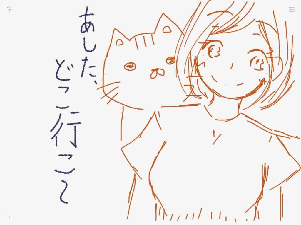 できるだけ文字入力をせずに手書きの文章と絵で話すトピ