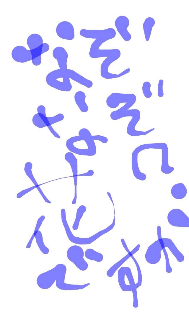できるだけ文字入力をせずに手書きの文章と絵で話すトピ