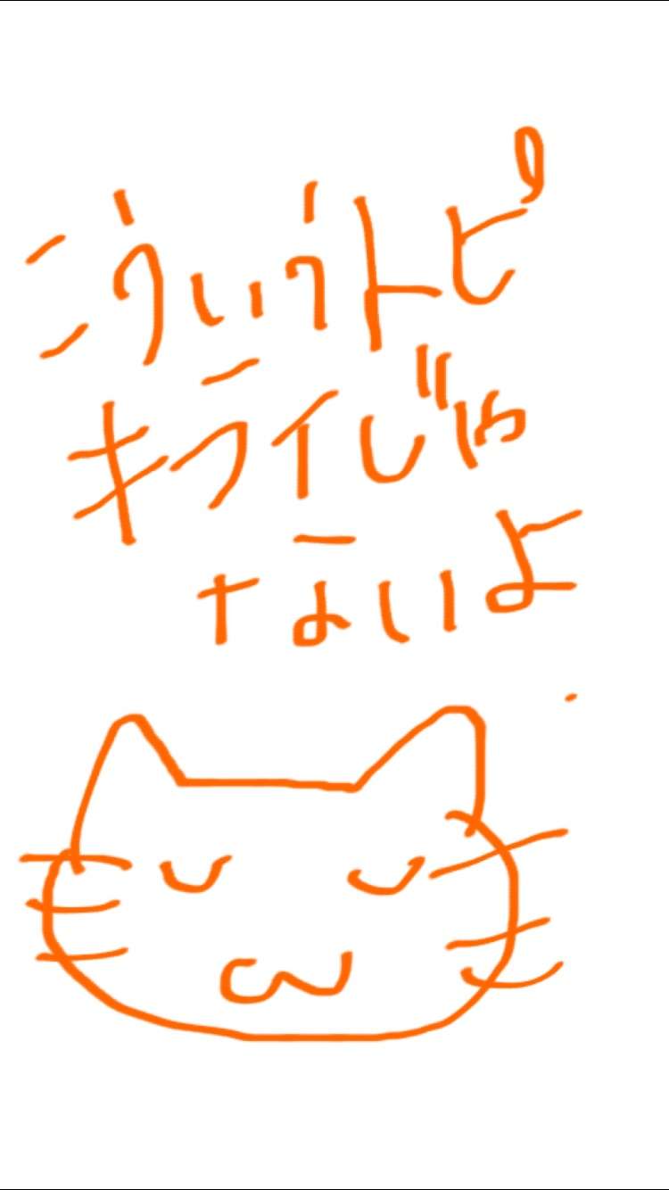 できるだけ文字入力をせずに手書きの文章と絵で話すトピ