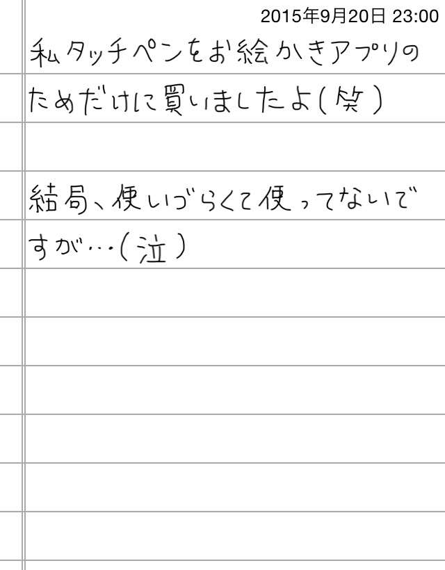 できるだけ文字入力をせずに手書きの文章と絵で話すトピ
