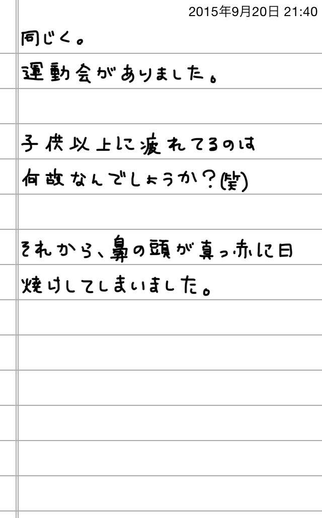 できるだけ文字入力をせずに手書きの文章と絵で話すトピ