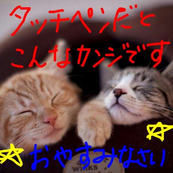 できるだけ文字入力をせずに手書きの文章と絵で話すトピ