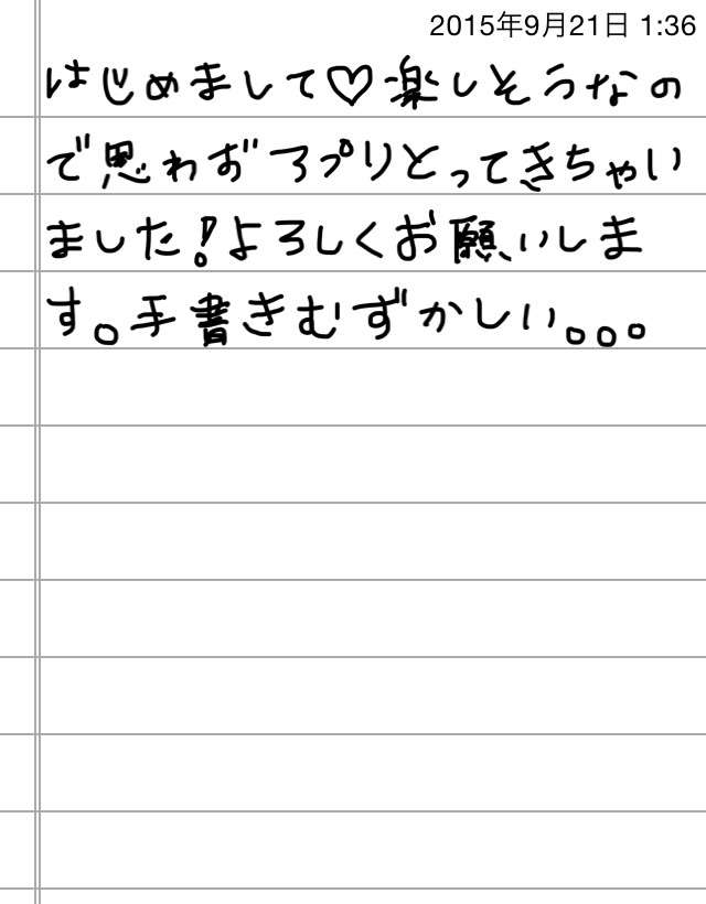できるだけ文字入力をせずに手書きの文章と絵で話すトピ
