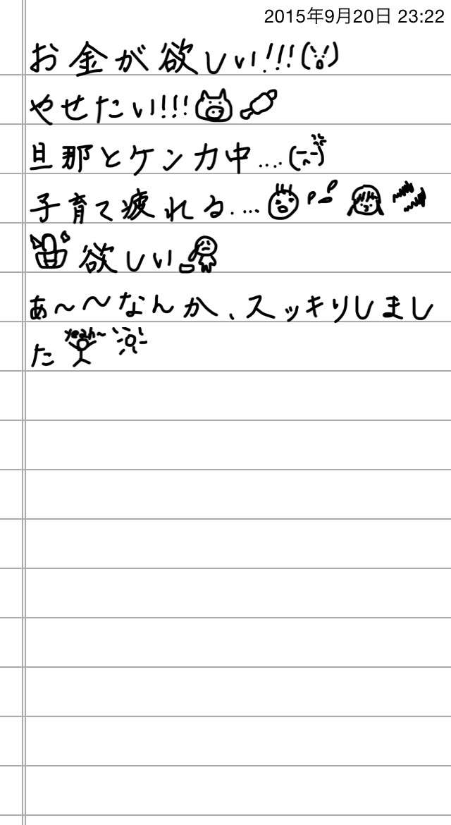 できるだけ文字入力をせずに手書きの文章と絵で話すトピ