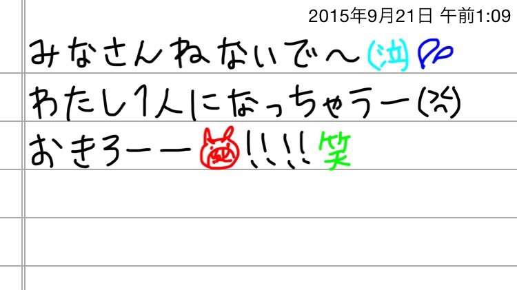 できるだけ文字入力をせずに手書きの文章と絵で話すトピ