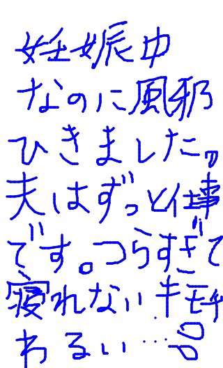 できるだけ文字入力をせずに手書きの文章と絵で話すトピ