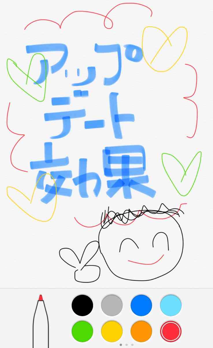 できるだけ文字入力をせずに手書きの文章と絵で話すトピ
