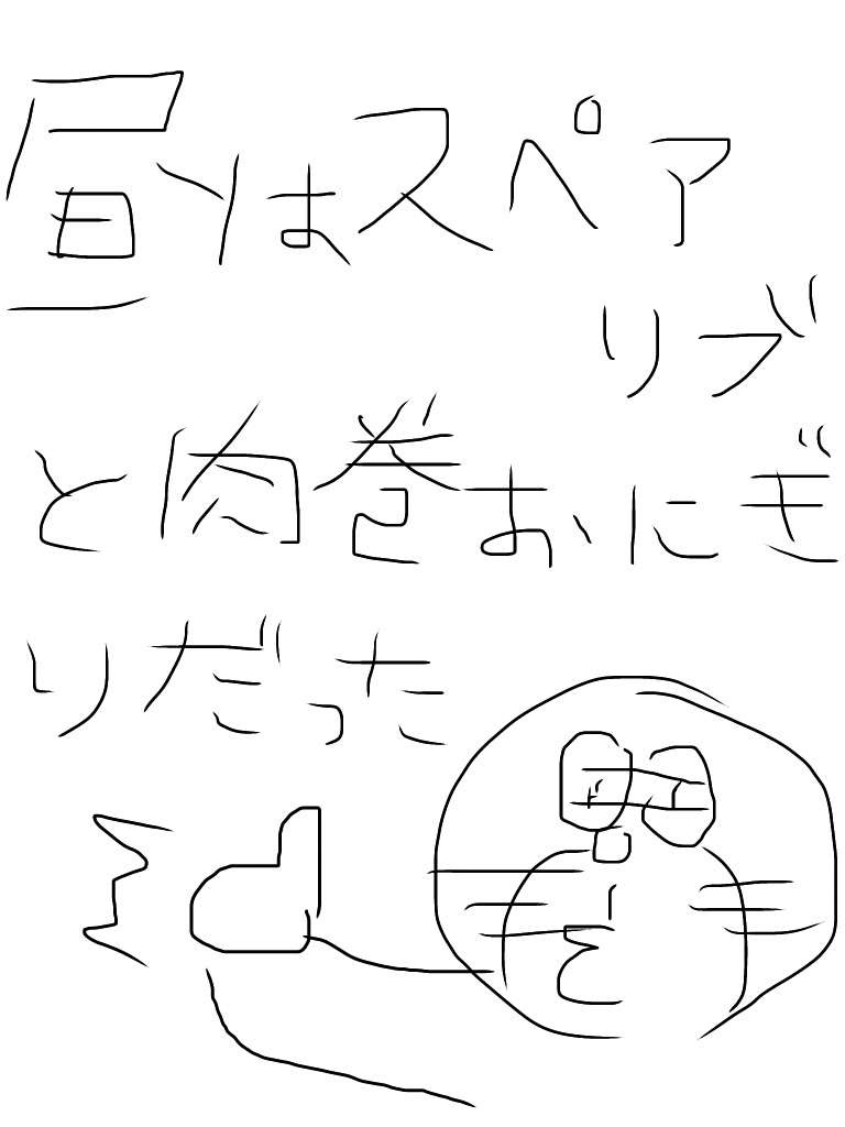 できるだけ文字入力をせずに手書きの文章と絵で話すトピ