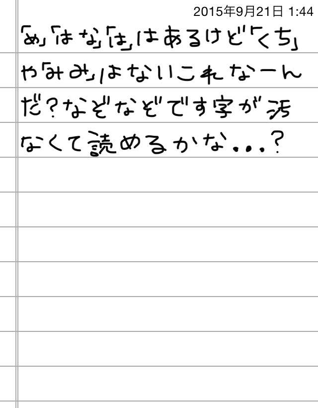 できるだけ文字入力をせずに手書きの文章と絵で話すトピ
