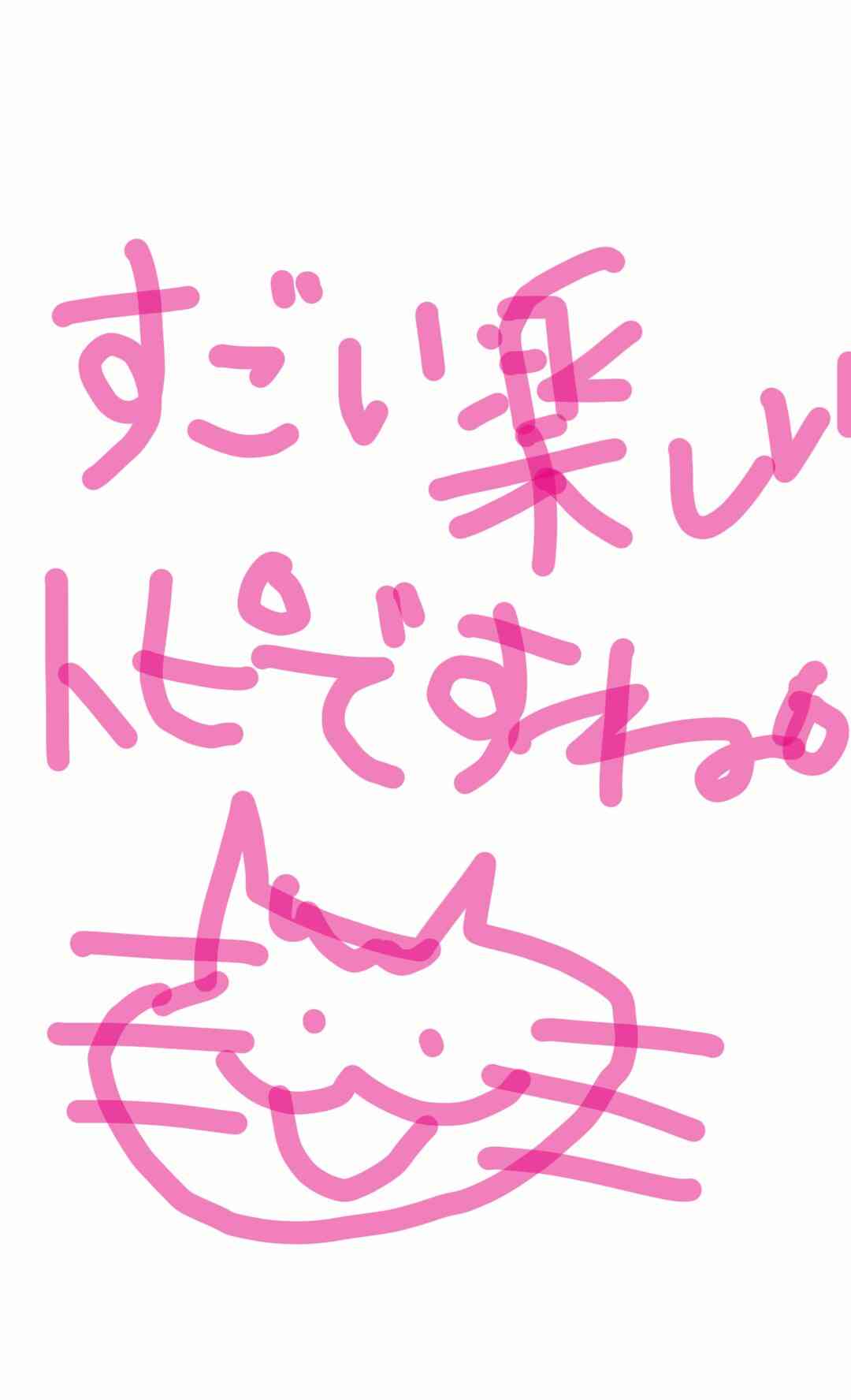 できるだけ文字入力をせずに手書きの文章と絵で話すトピ
