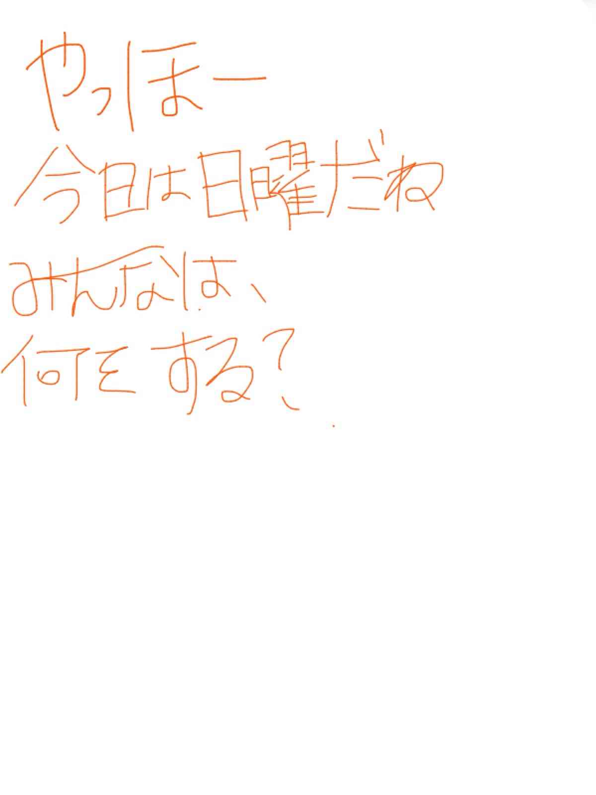 できるだけ文字入力をせずに手書きの文章と絵で話すトピ