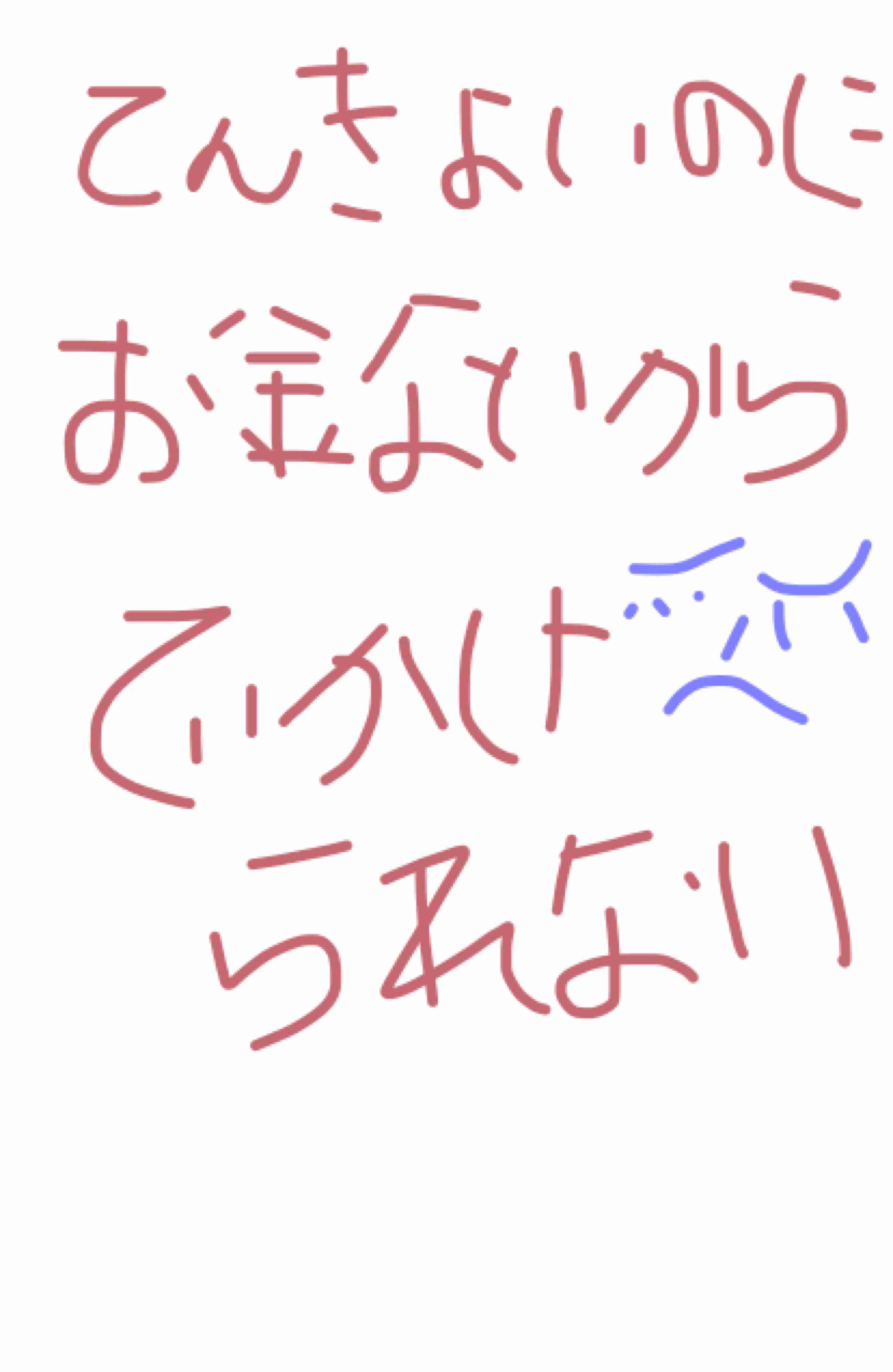 できるだけ文字入力をせずに手書きの文章と絵で話すトピ
