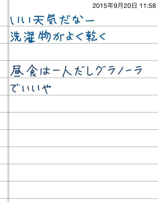 できるだけ文字入力をせずに手書きの文章と絵で話すトピ
