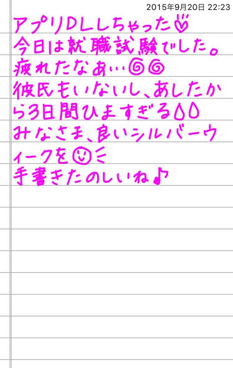 できるだけ文字入力をせずに手書きの文章と絵で話すトピ