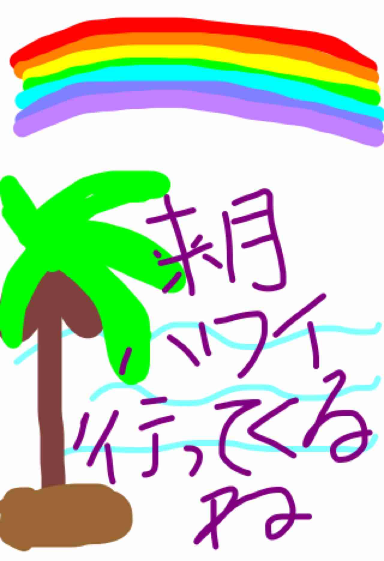 できるだけ文字入力をせずに手書きの文章と絵で話すトピ
