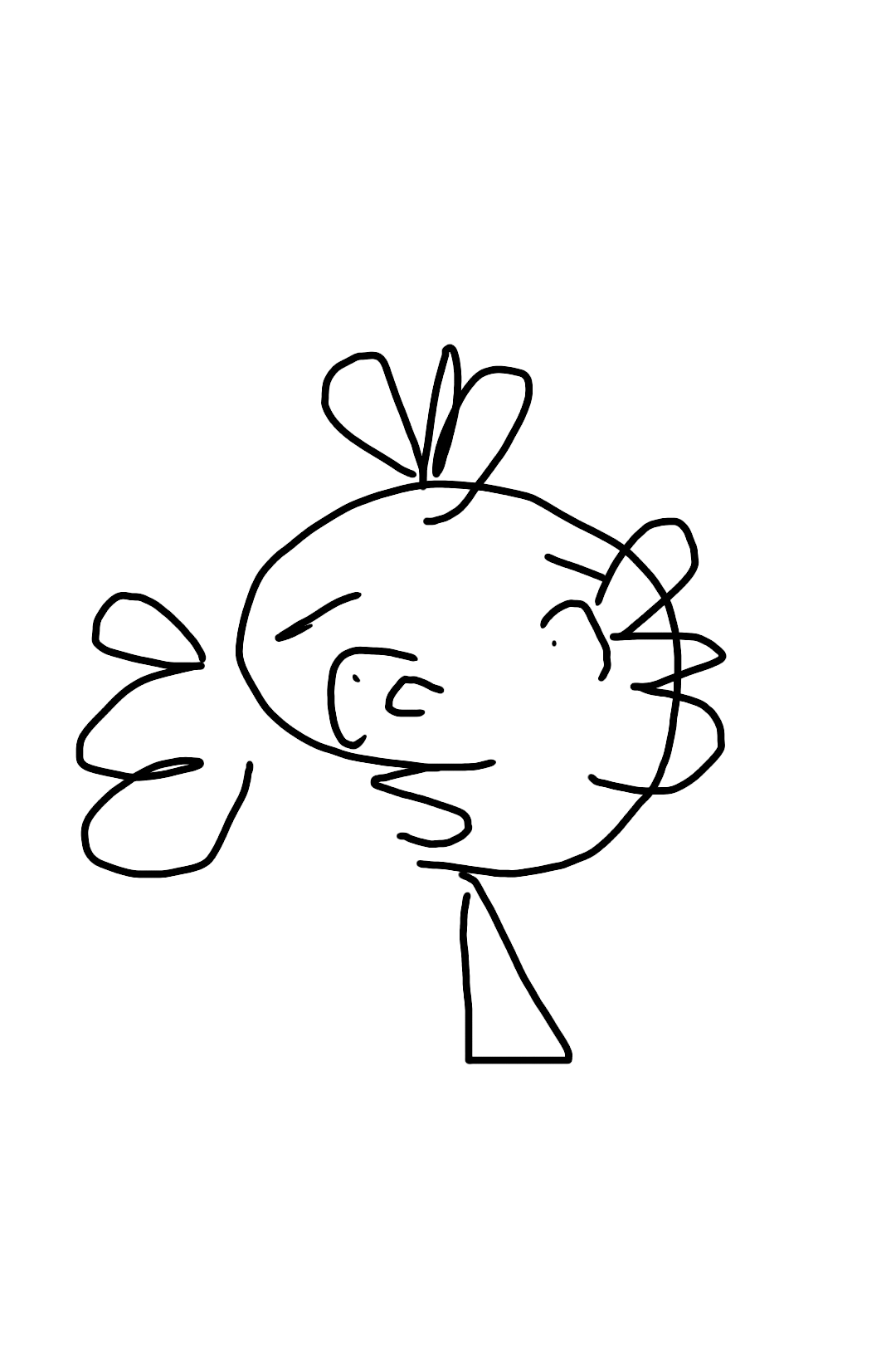 目をつぶって絵を描くトピ！