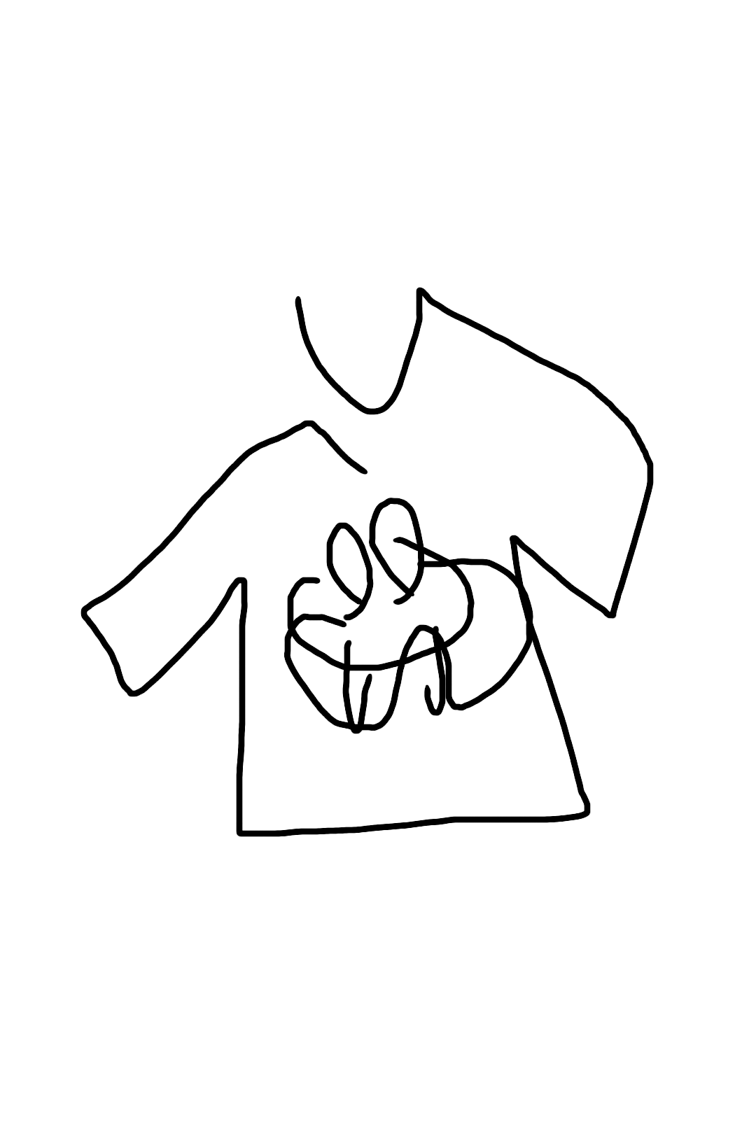 目をつぶって絵を描くトピ！