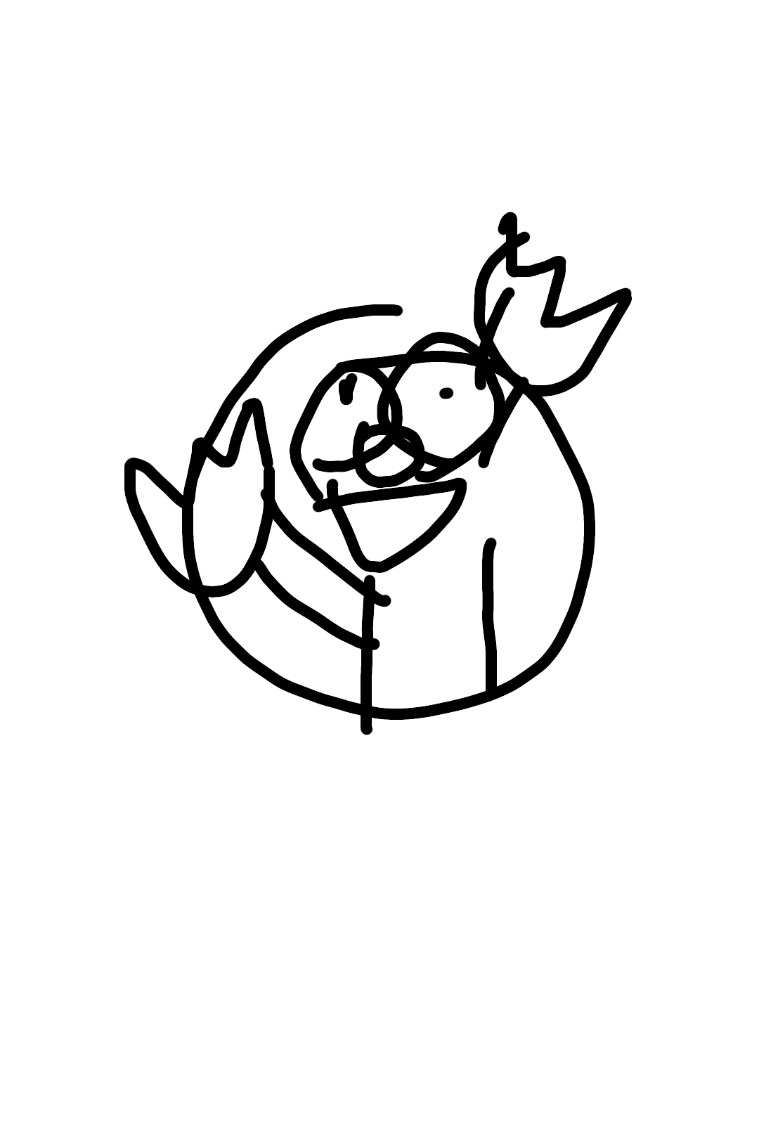 目をつぶって絵を描くトピ！