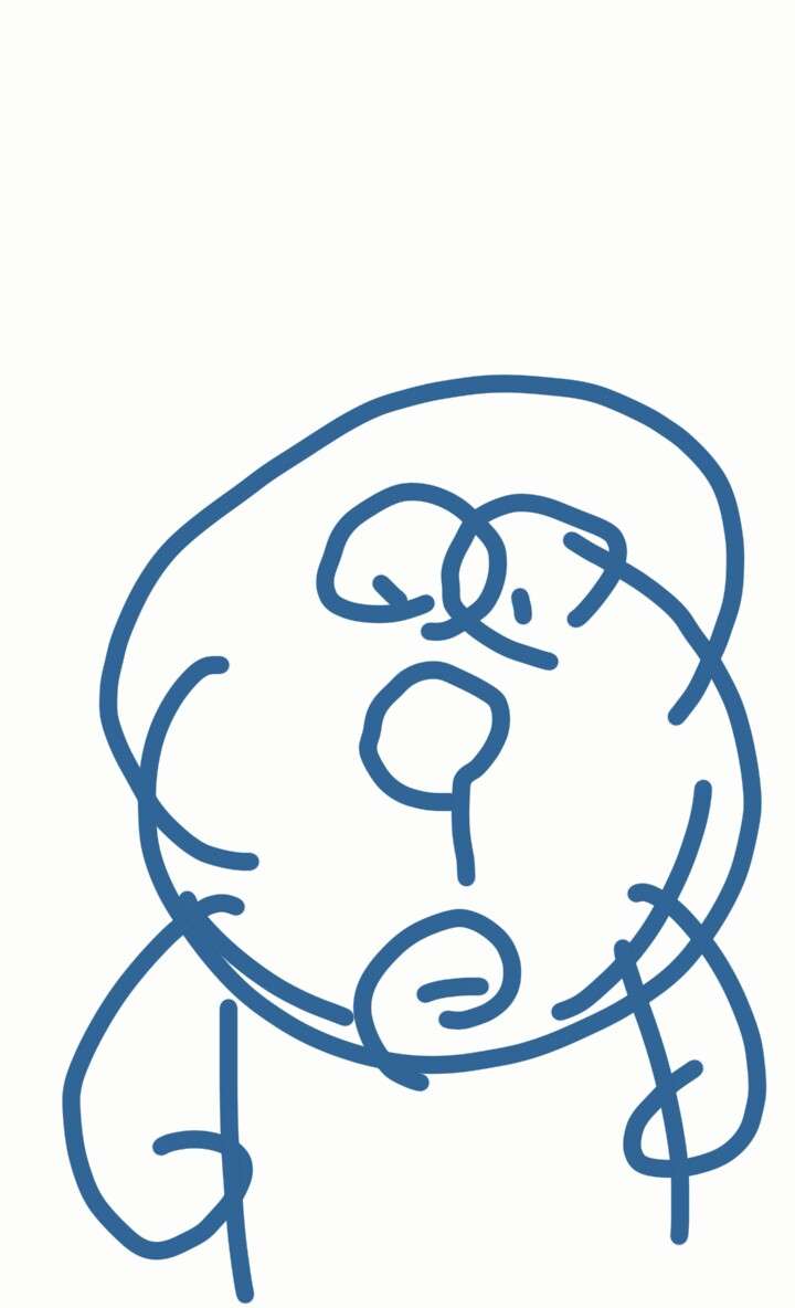 目をつぶって絵を描くトピ！
