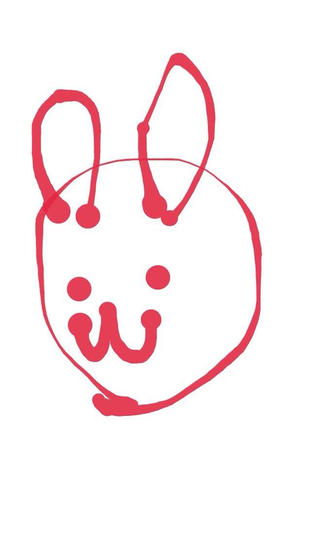 目をつぶって絵を描くトピ！
