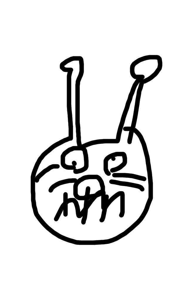 目をつぶって絵を描くトピ！