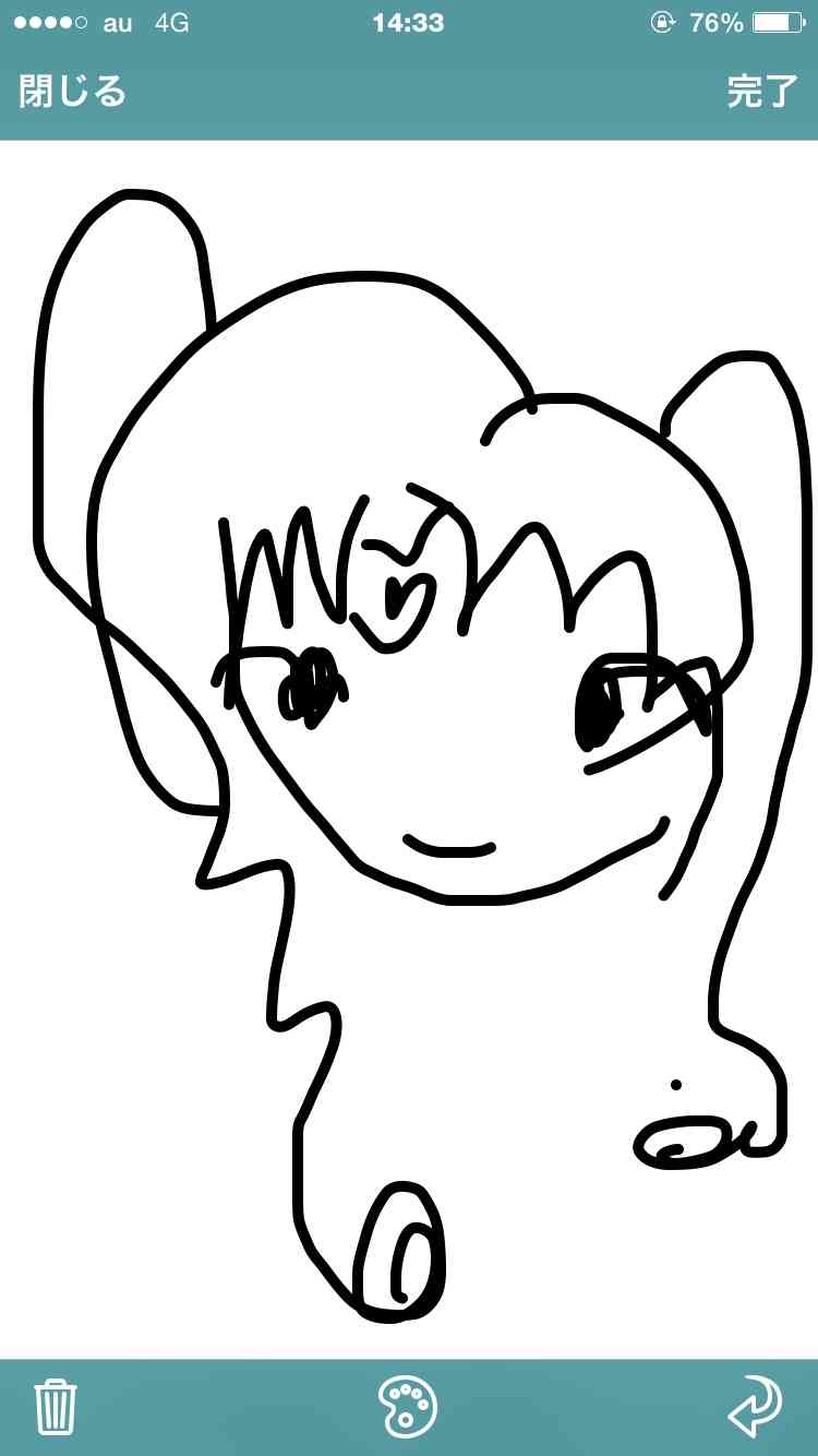 目をつぶって絵を描くトピ！