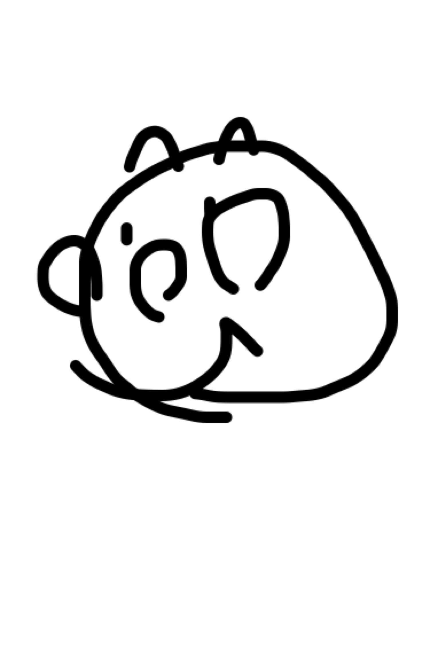 目をつぶって絵を描くトピ！
