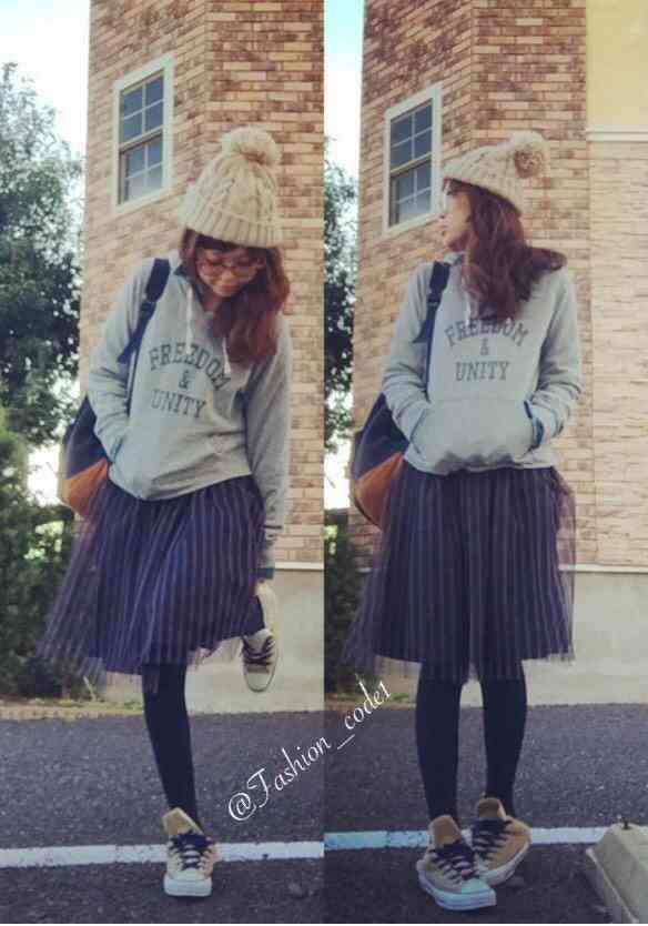 【Girls Channel 10月号】好きなコーディネートを貼るトピ