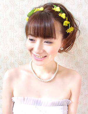 ロング以外のウエディングヘア♡