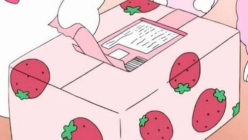いちご柄の画像を下さい。