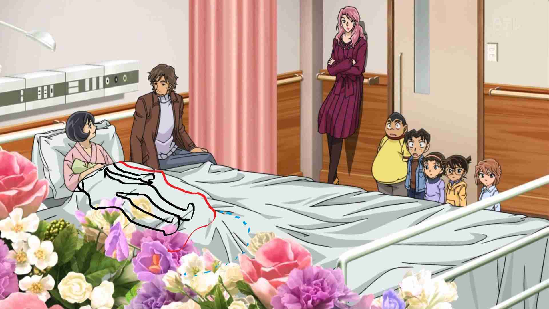 今週の名探偵コナン、ベッドが大きすぎると話題にwww