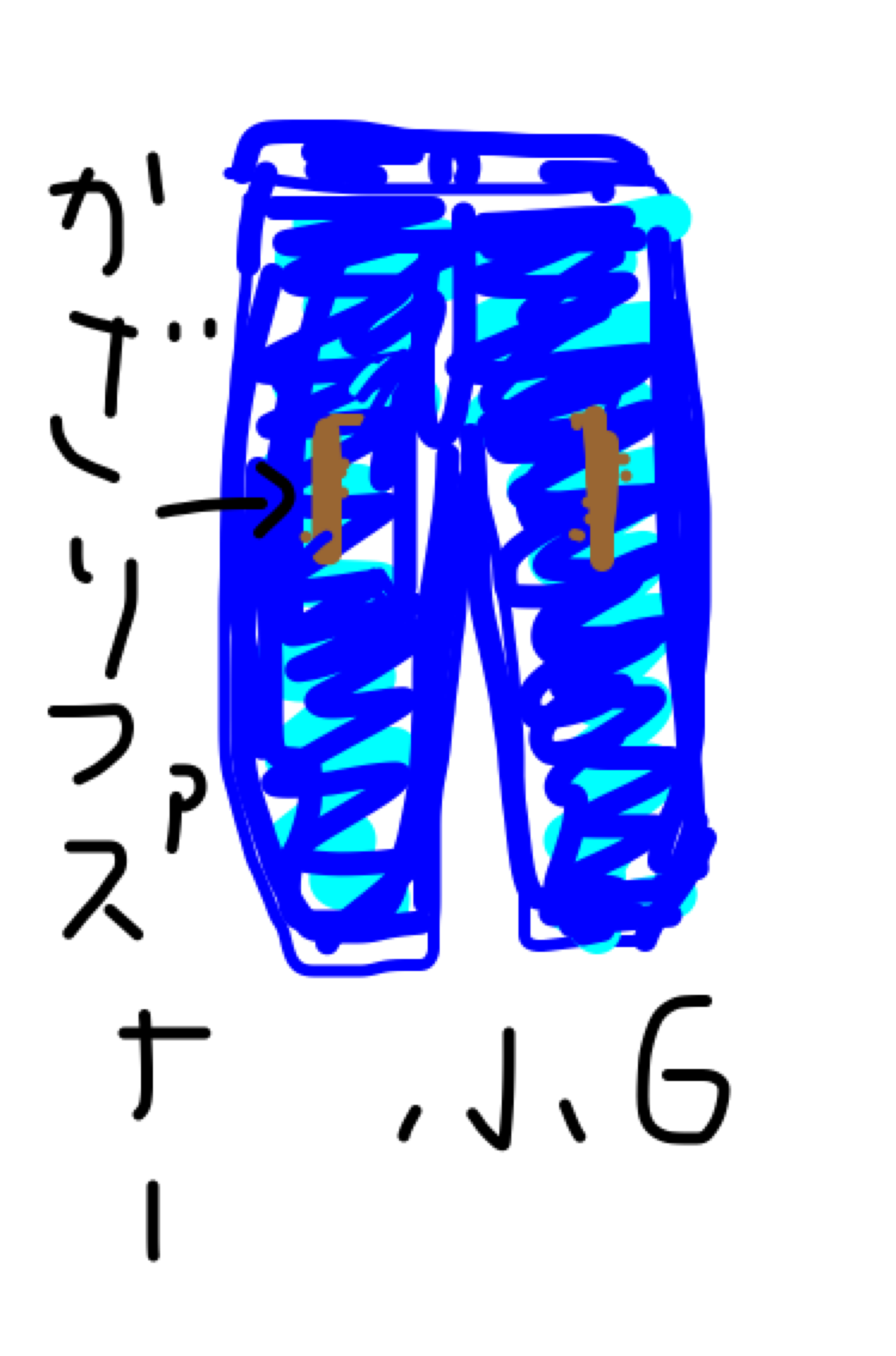 あのコーディネートダサかったなーっていうファッションを絵で書いて説明するトピ