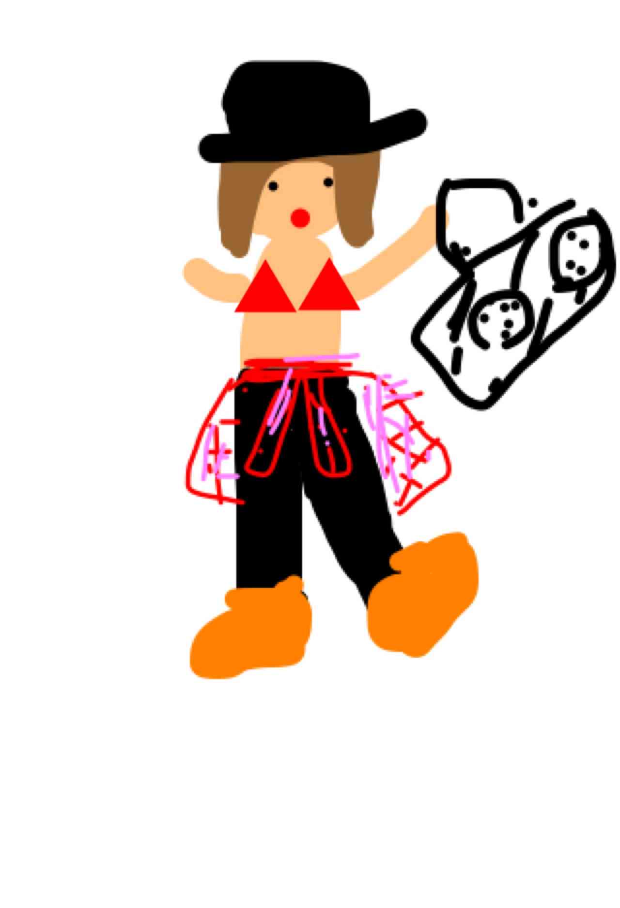 あのコーディネートダサかったなーっていうファッションを絵で書いて説明するトピ