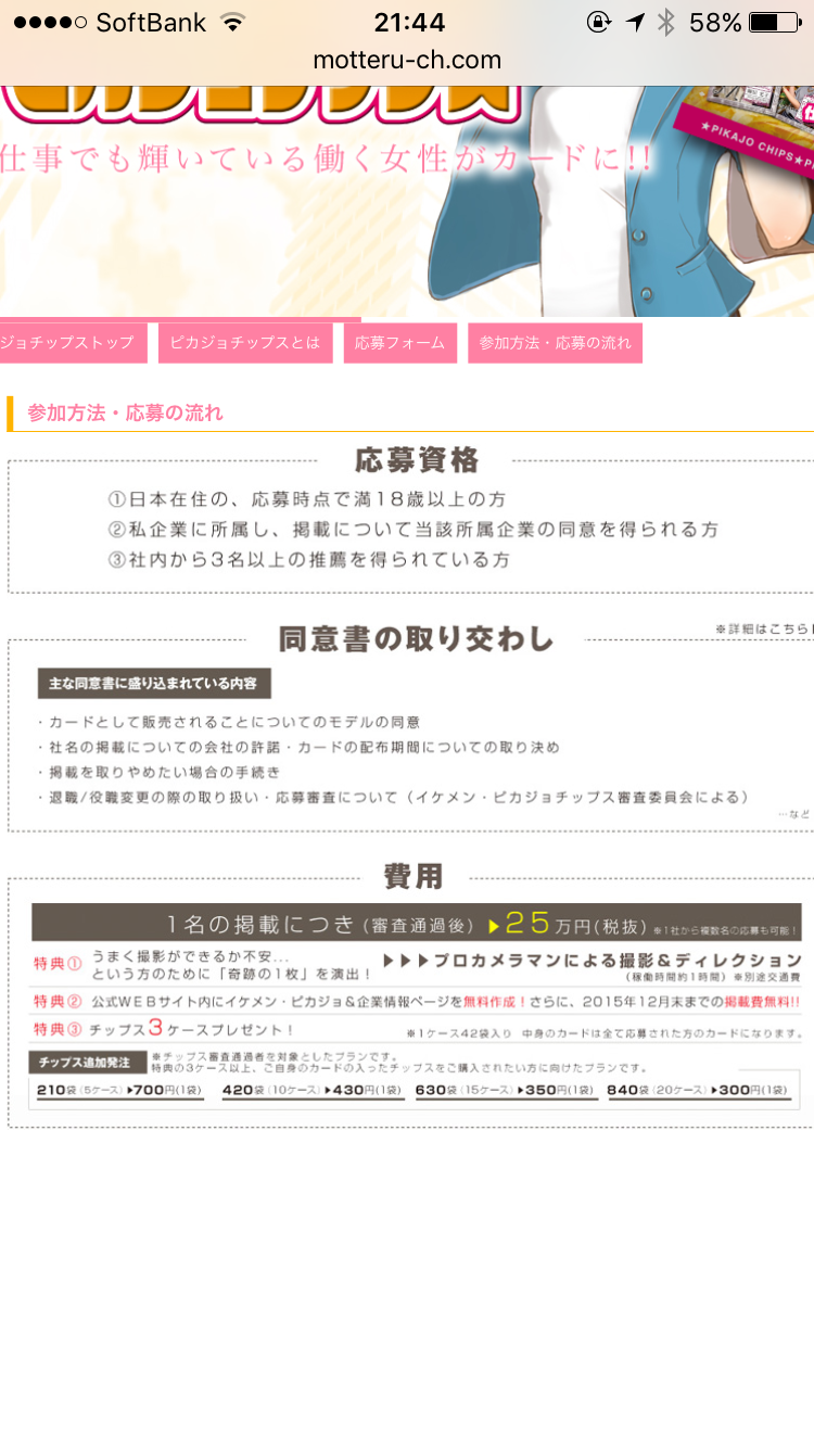 めざましテレビで紹介された「イケメンチップス」イケメンカード入りで10袋3000円w