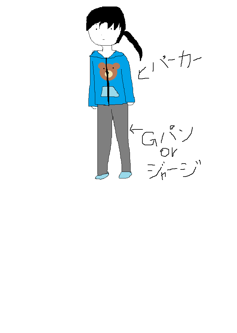 あのコーディネートダサかったなーっていうファッションを絵で書いて説明するトピ