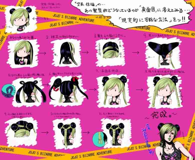 アニメの変な髪形を貼るトピ
