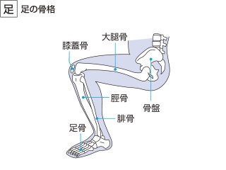 膝を曲げてる人の画像