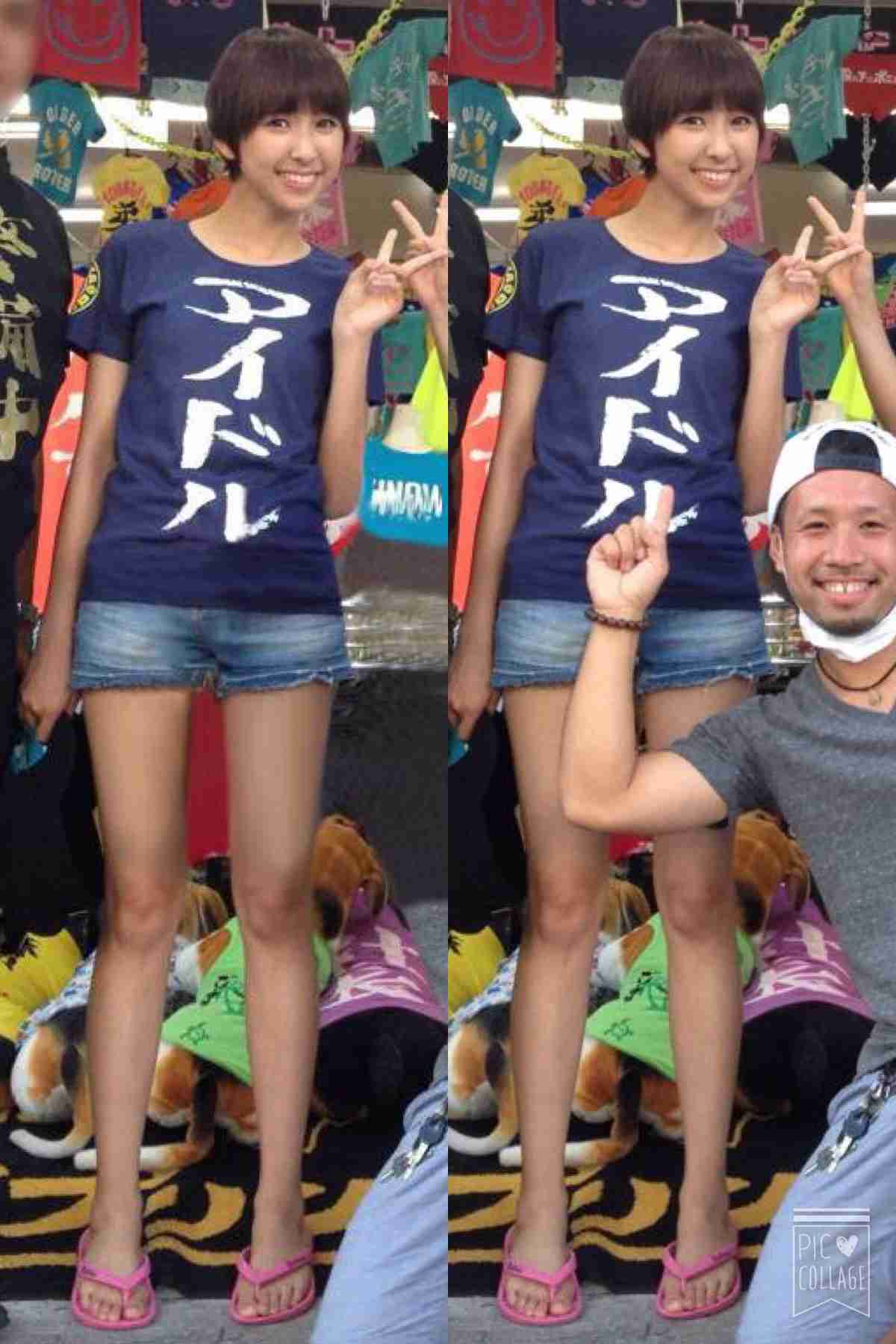 ヒールを履いてない脚の画像