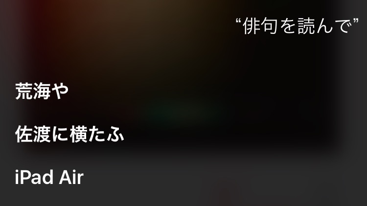Siriとした会話を教えて下さい。