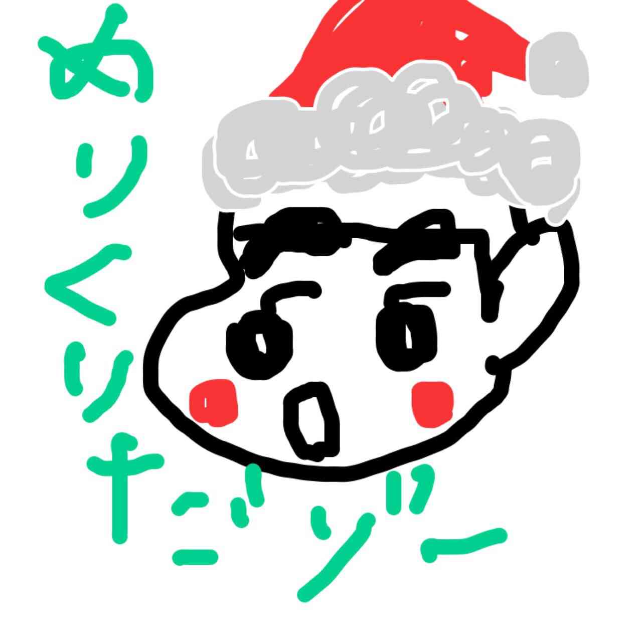 サンタクロース（やクリスマスツリー等々）を手書きで書くトピ。