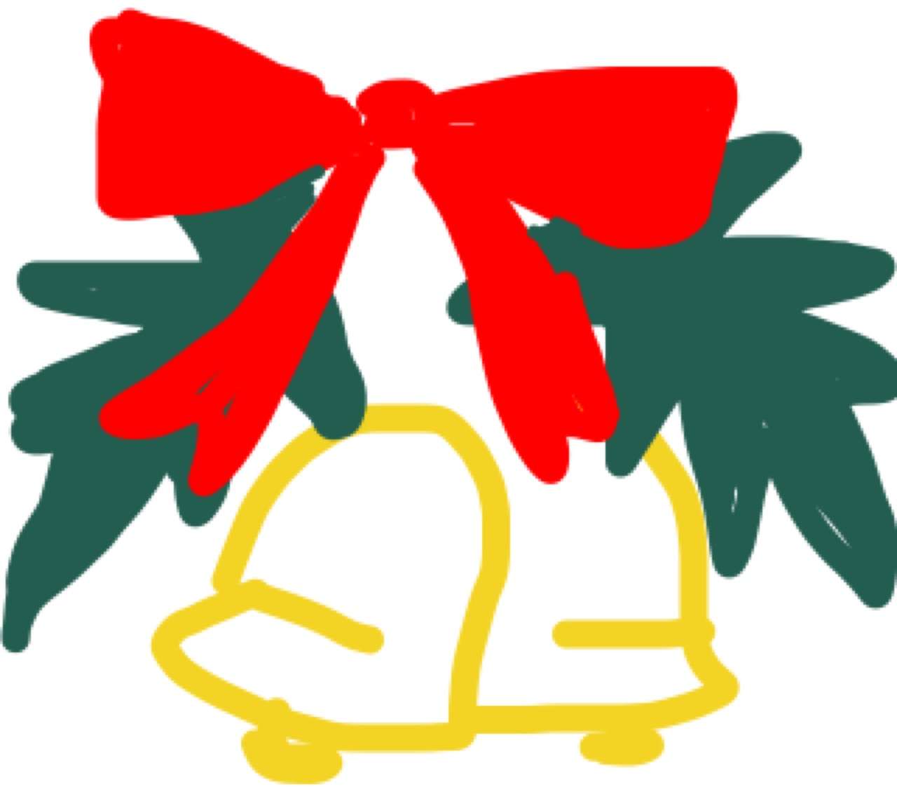 サンタクロース（やクリスマスツリー等々）を手書きで書くトピ。