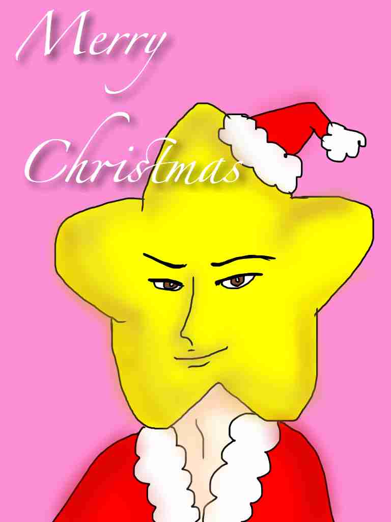 サンタクロース（やクリスマスツリー等々）を手書きで書くトピ。
