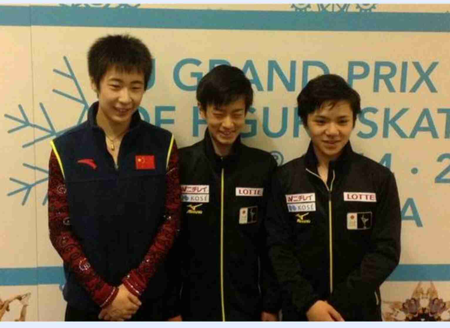 GPファイナル日本男子がそろって“安倍晴明ポーズ” 羽生・村上・宇野の3ショットに大反響
