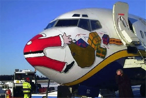 面白い飛行機の画像