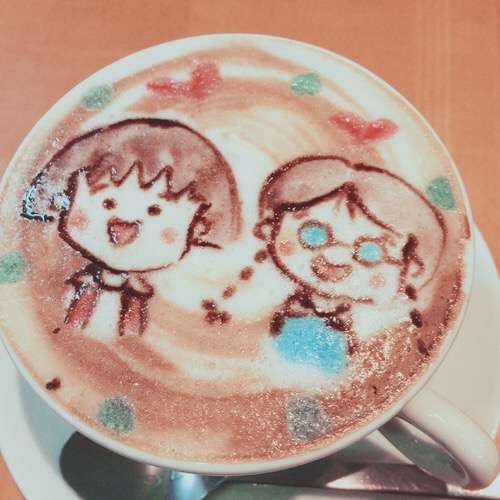 ラテアートの画像を貼るトピ