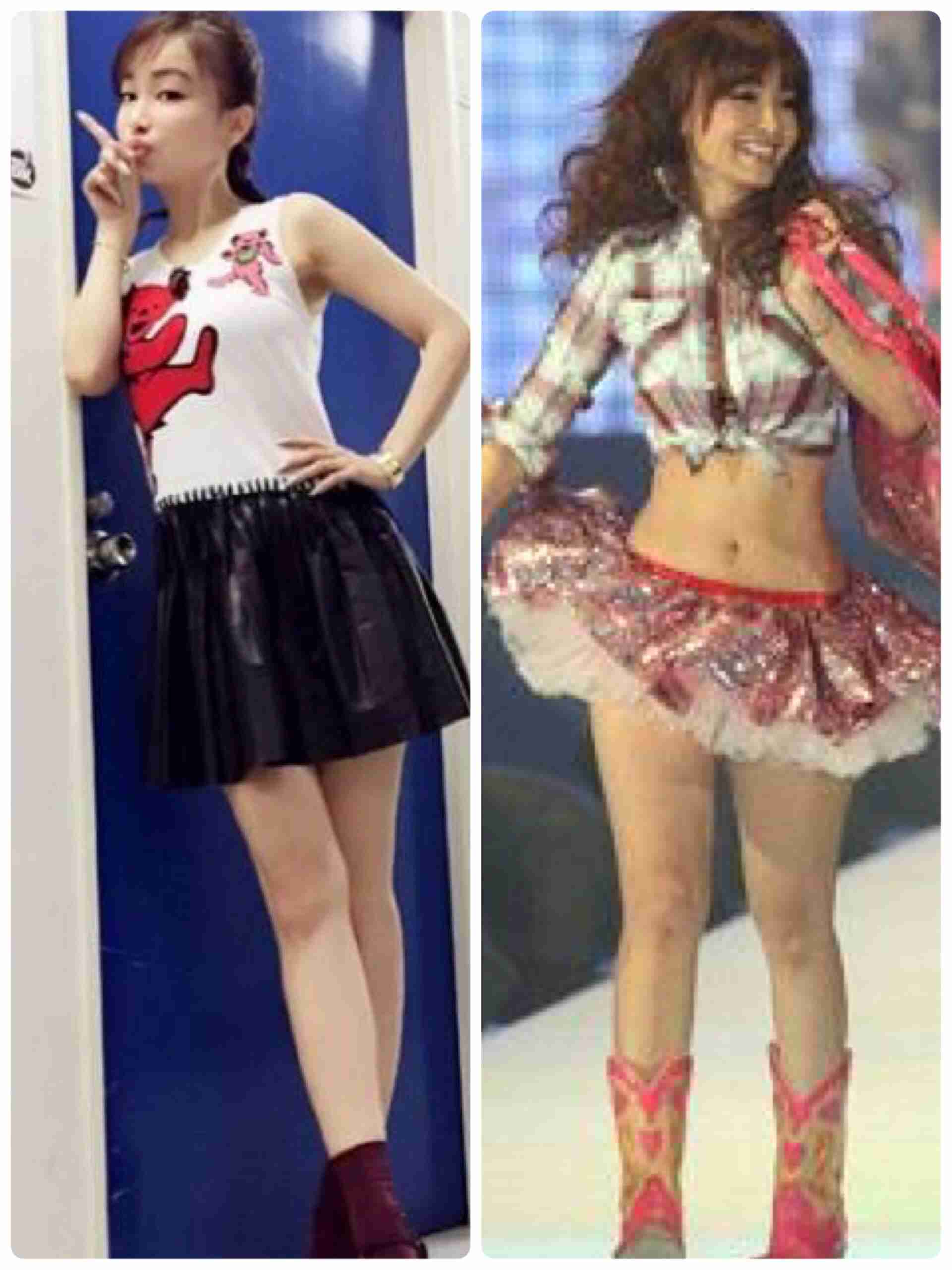 平子理沙、アイドルに負けない超ミニ姿披露